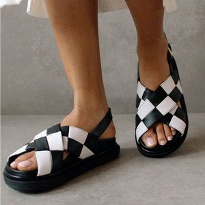 Alohas Marshmallow Scacchi Checkered Sandals